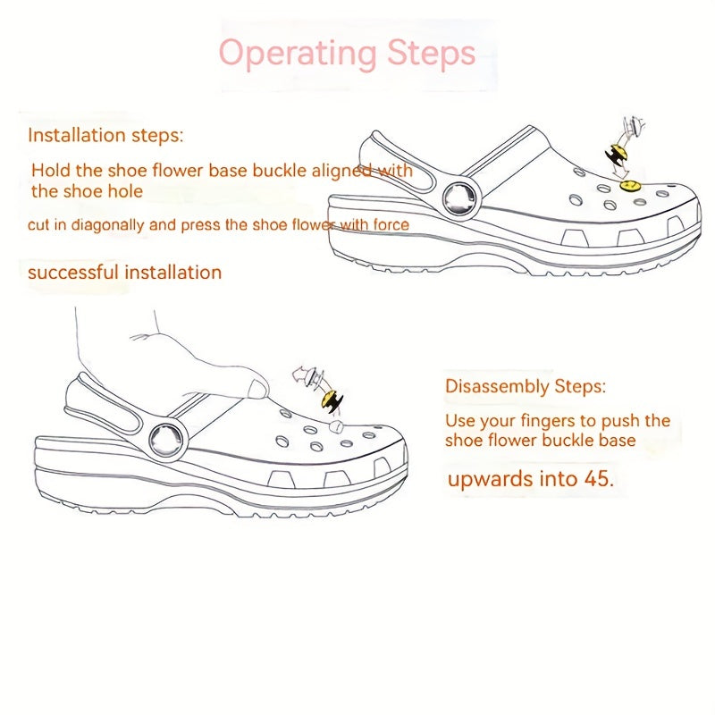 Shoe DIY Jewelry Accessories Removable Flower Decorative Drill