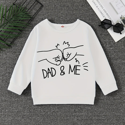 DAD ME Boys Sweatshirt Creative Pullover Long Sleeve