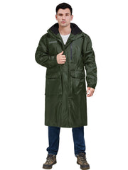 Men's Waterproof Hooded Rain Jacket for Riding