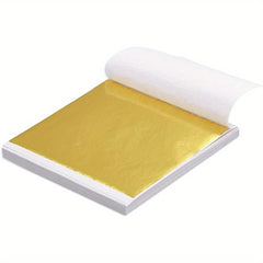 100 pcs Leaf Sheets High Foil for Crafts Home Decor Painting Furniture