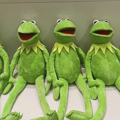 Cute Frog Hand Puppet Plush Toy - Green & Yellow - Desk Decor & Prank Gift