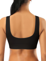 Seamless Wireless Sports Bra Breathable