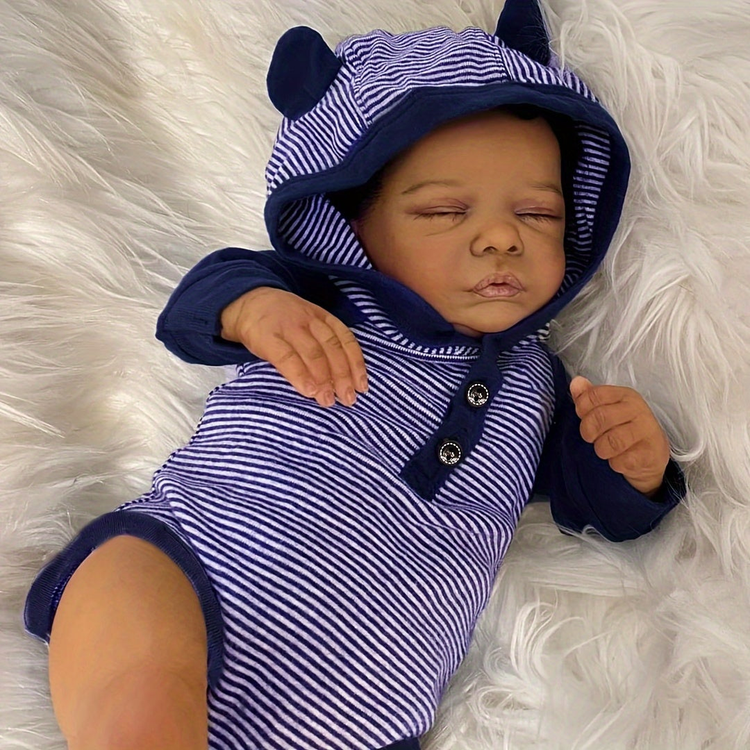 KEKEAIAI 45 Reborn Baby Doll Lifelike Soft Touch 3D Skin