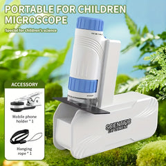 Kids Optical Microscope Learning Tool for Mite & Bacteria Observation