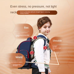 Primary School Backpack Reducing Burden Waterproof