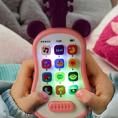 Kids Toy Guitar with Colorful Keys and Storytelling