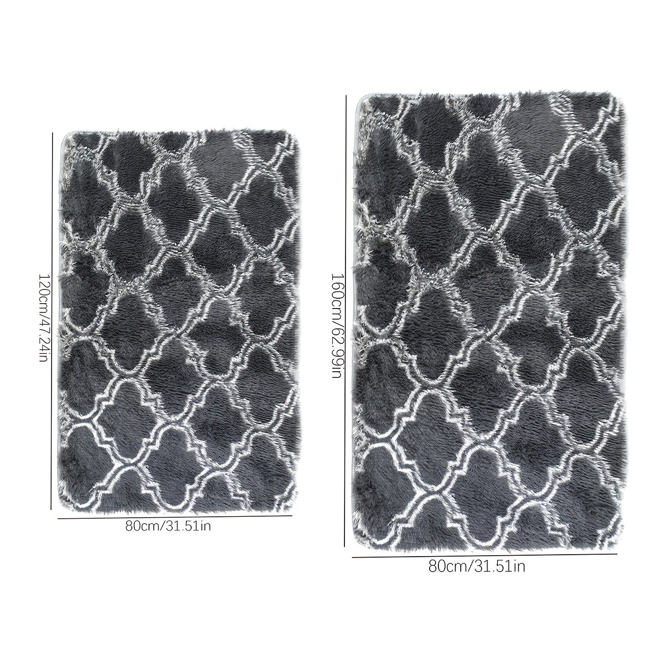 Geometric Pattern Floor Mat Area Rug Carpet for Bathroom