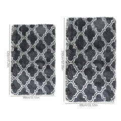 Geometric Pattern Floor Mat Area Rug Carpet for Bathroom