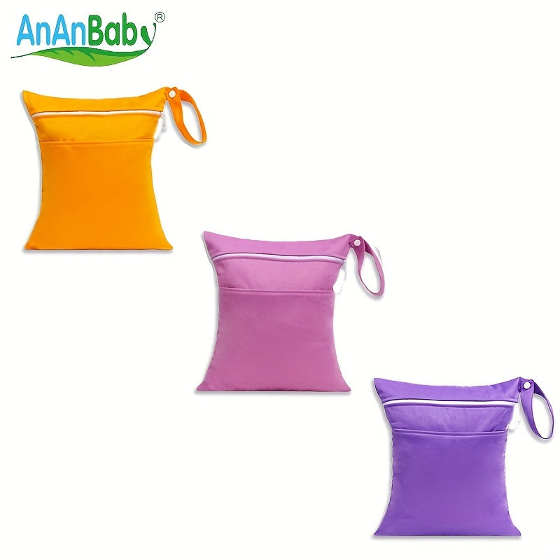 Ananbaby Children's Solid Diaper Bag 30 Baby Outing Double Pocket Diaper Storage