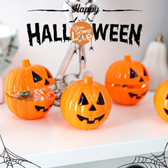 Halloween Pumpkin Bucket Egg Toy Storage Box Tricky Open Cover Candy