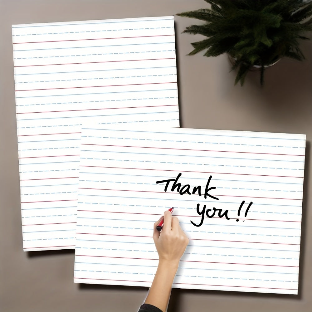 2pcs 20x28 Dry Erase Poster Set Large Grid Whiteboard Charts
