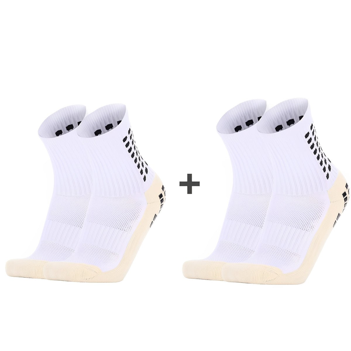 Kids Non Slip Soccer Socks, 2 Pairs