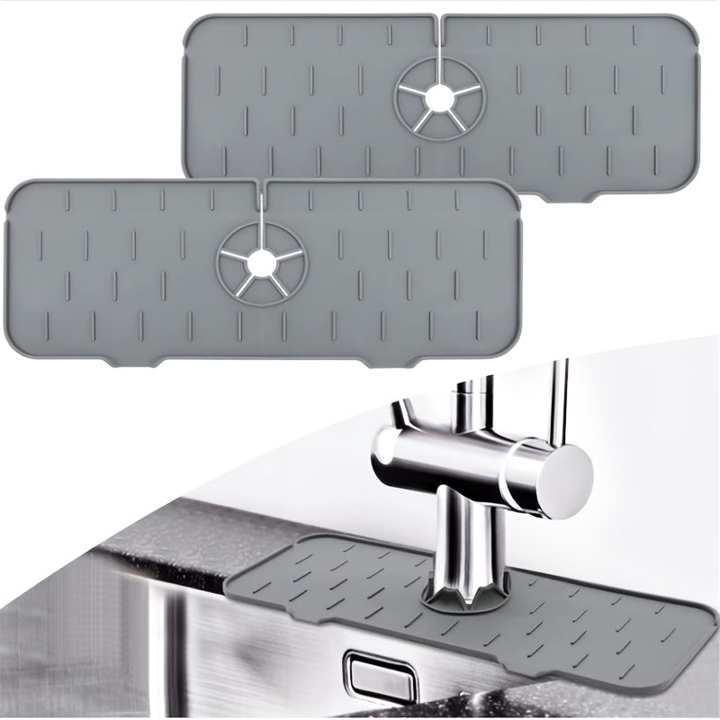 Silicone Sink Splash Drying Mat Faucet Drip Protector Sink Drain Mat
