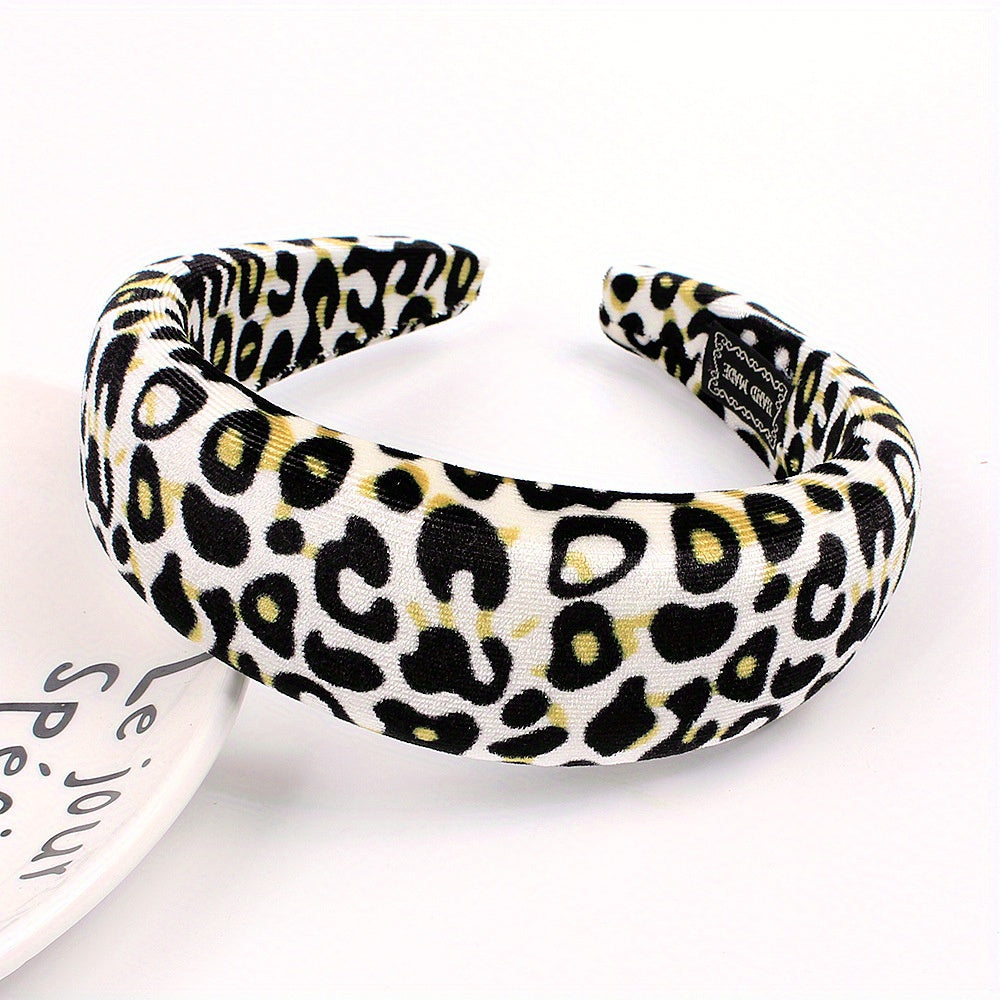 Leopard Prints Headband Y2K Style Hair Accessories