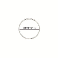 100pcs Silver Plated Metal Keychain Split Rings for Keys