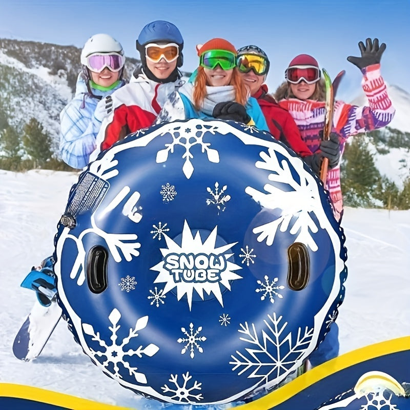 Inflatable Skiing Ring Thickened Coldproof PVC Sled