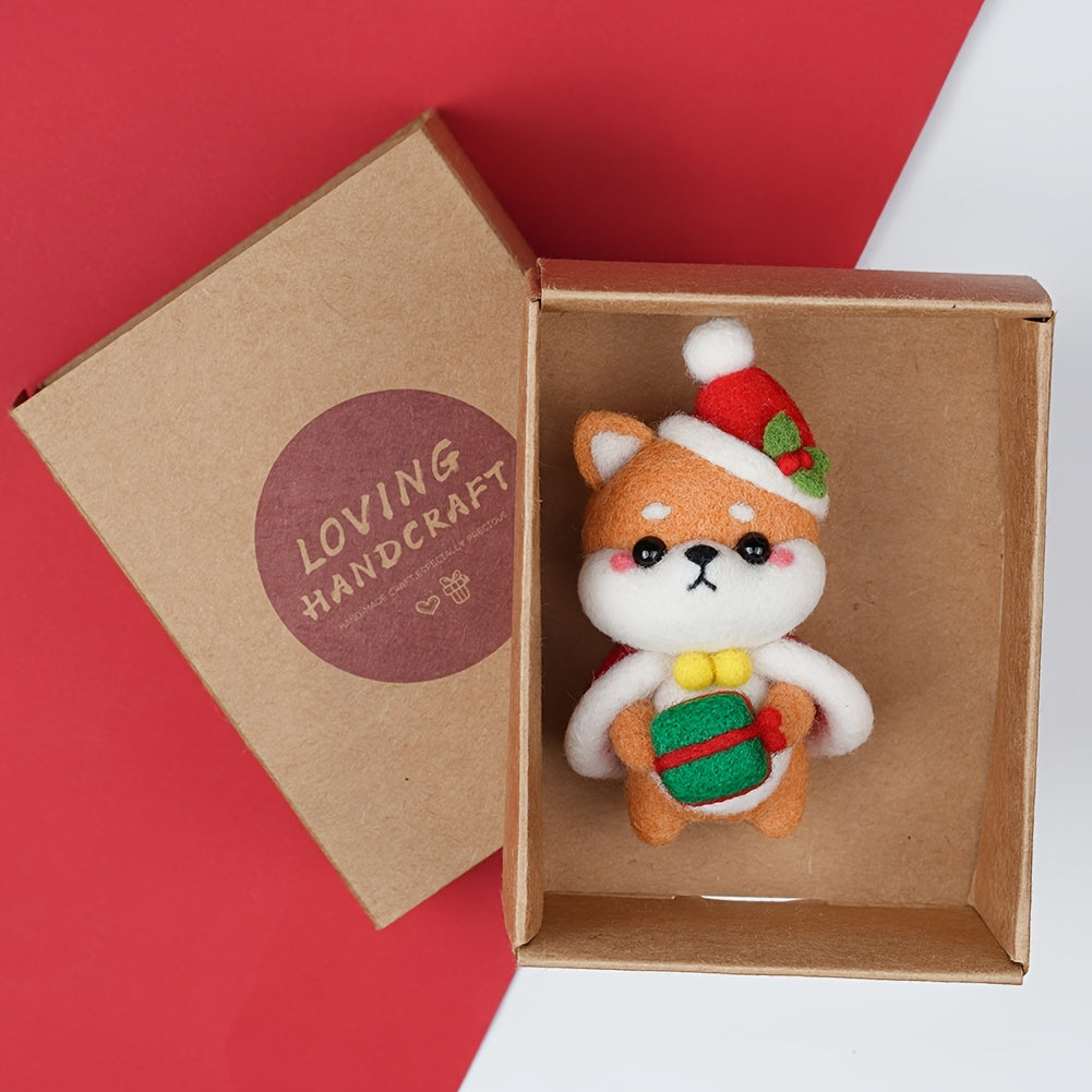 Christmas Needle Felting Kit DIY Material Pack