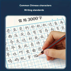 Calligraphy Stickers Practice Book 3000 Chinese Characters Hard Paper
