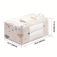 2 Large Storage Bags with Durable Handles & Thick Fabric for Clothing Blankets