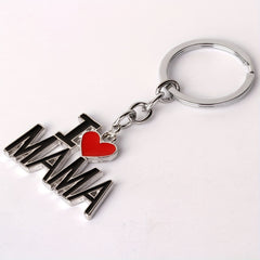 LOVE MY PAPA MAMA DAD MOM Metal Keychain Gift