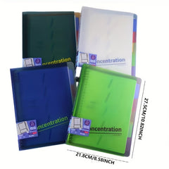 B5 Loose leaf Spiral Notebook with Divider Bag Labels