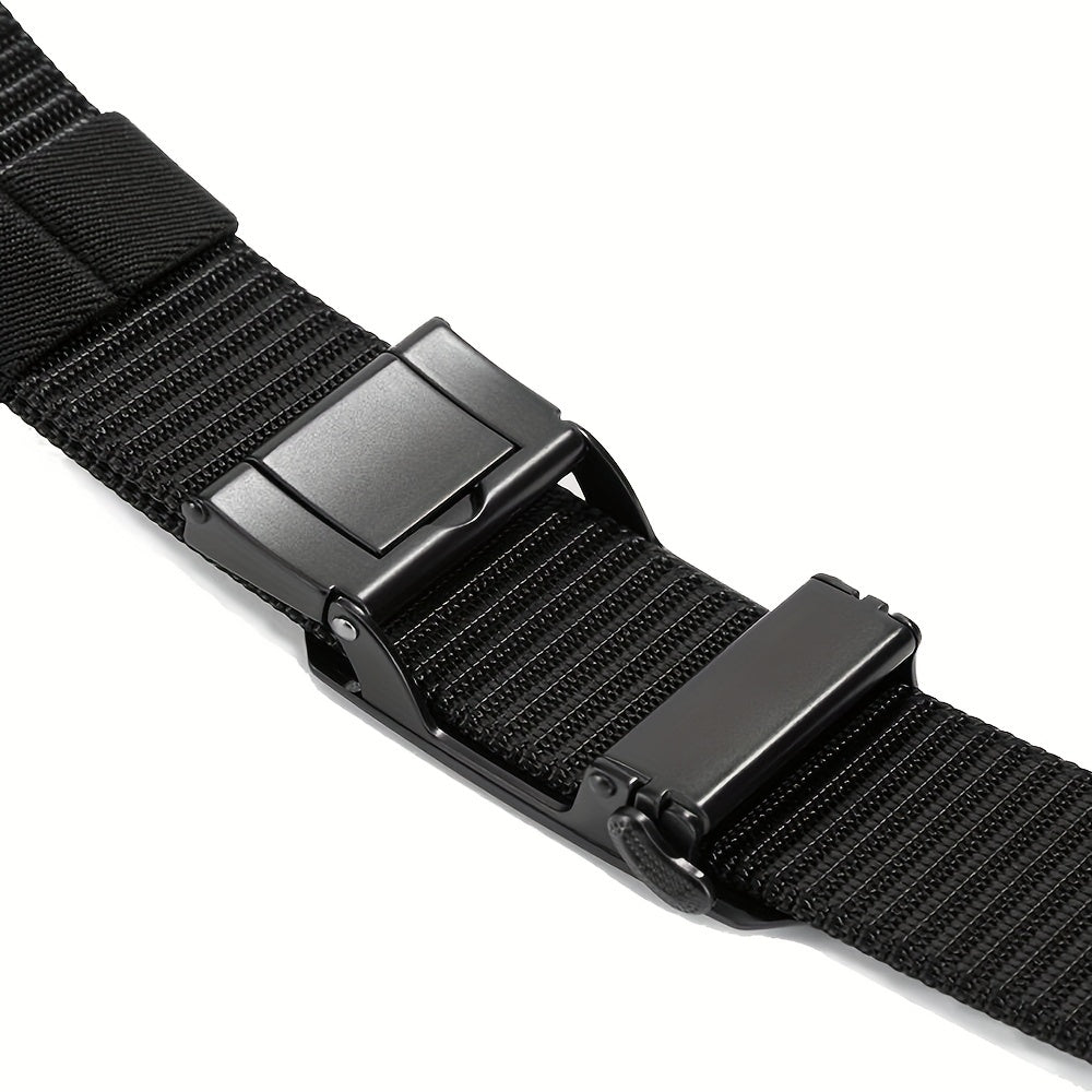 Men's Nylon Belt Automatic Buckle Waistband