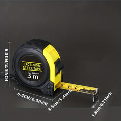 3m 5m Tape Measure Retractable Easy Read Measuring Tape Set Autowind Lock