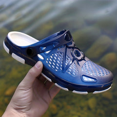 Men's Lightweight Comfy Clogs Hollow Out Non Slip Garden Shoes
