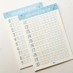 Kids' Math Workbook 40 Sheets for Number Recognition, Addition & Subtraction
