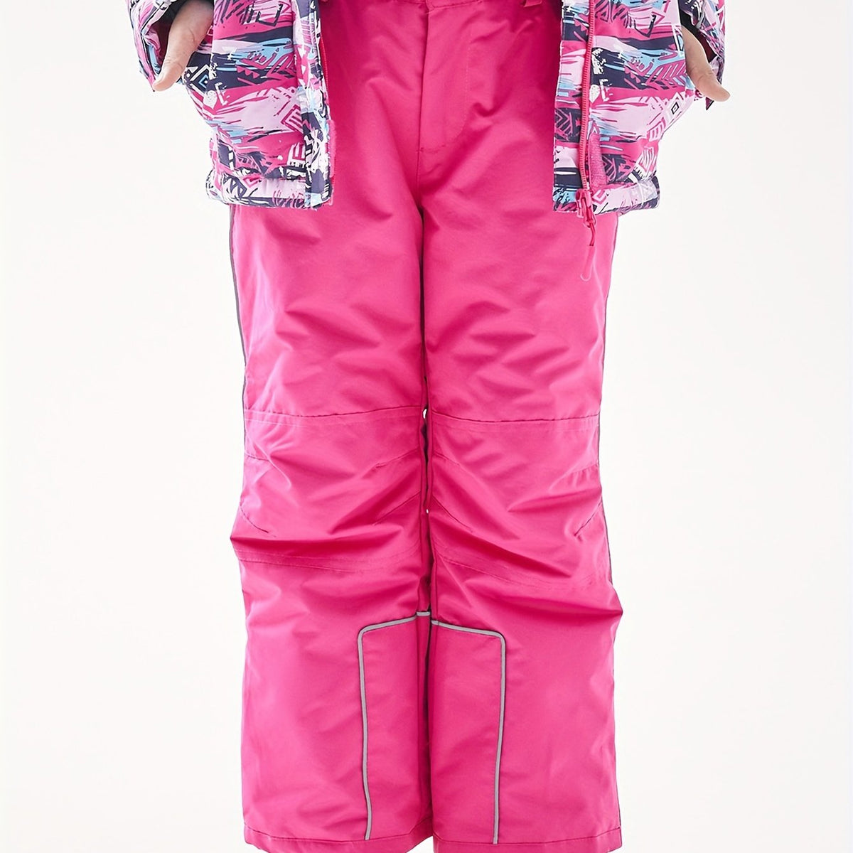 Girls Waterproof Ski Pants with Suspenders - Winter Sports Gift