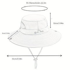 Wide Brim Sun Hat UV Protection Outdoor Bucket Hat Unisex Boonie Hats