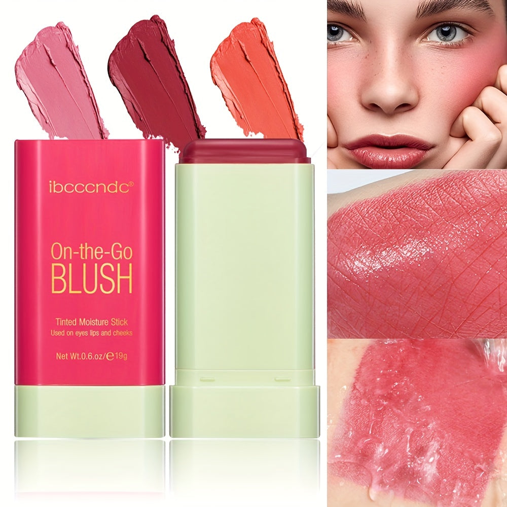 Multifunctional Blush Stick Cream - Silky Blush Rouge Red Pink
