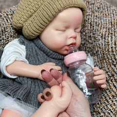 20Inch Reborn Dolls Open Mouth Realistic Full Body Silicone Bebe Washable