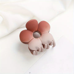 4pcs Gradient Flower Hair Claw Accessories Set
