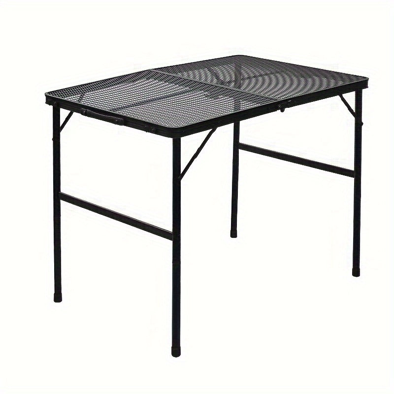 Portable Outdoor Folding Table Adjustable Height Grill Table
