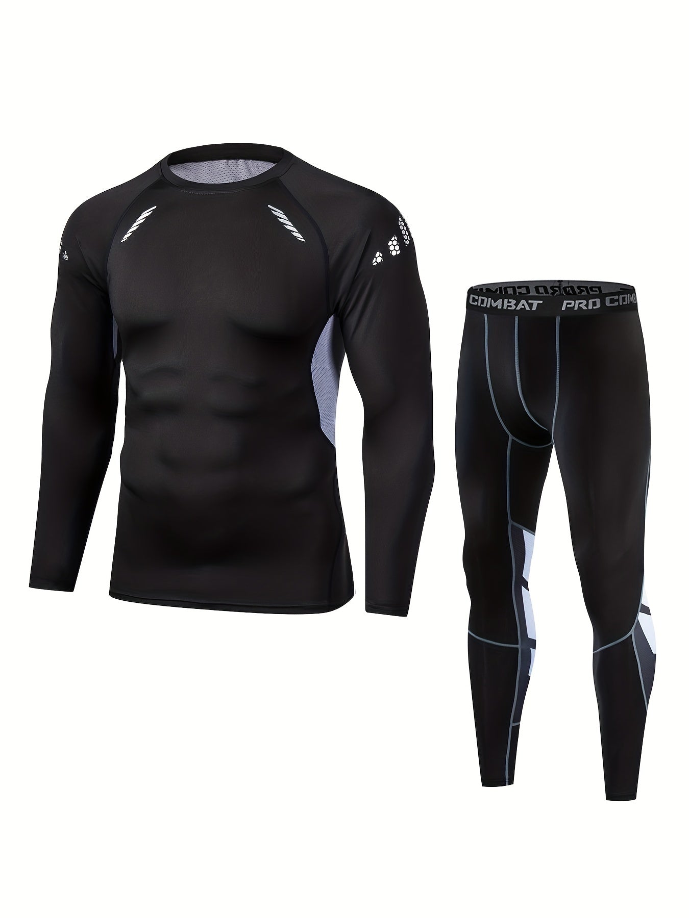 Men's Compression Activewear Set for Training Running Gym
