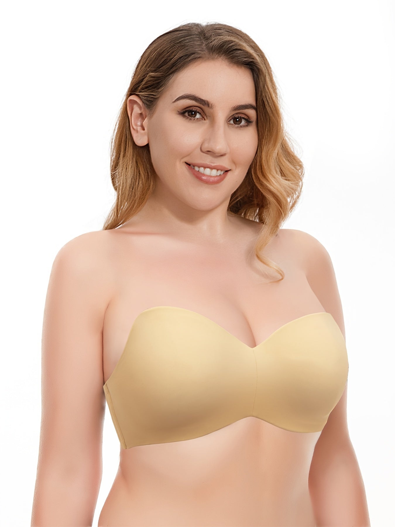  Strapless Bandeau Bra Push Up Non Padded Bralette