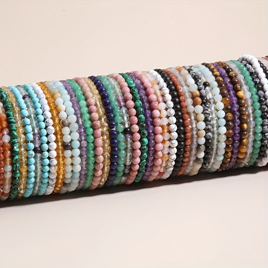 Colorful Stone Beaded Bracelet for Men