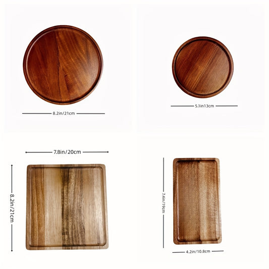 Wooden Snack Tray with Sashimi Plate