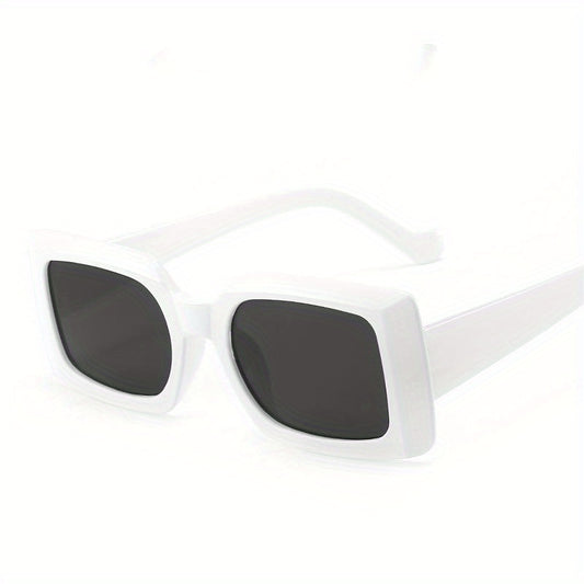 Rectangle Frame Sunglasses Jelly Gradient Lens Minimalist Eyewear