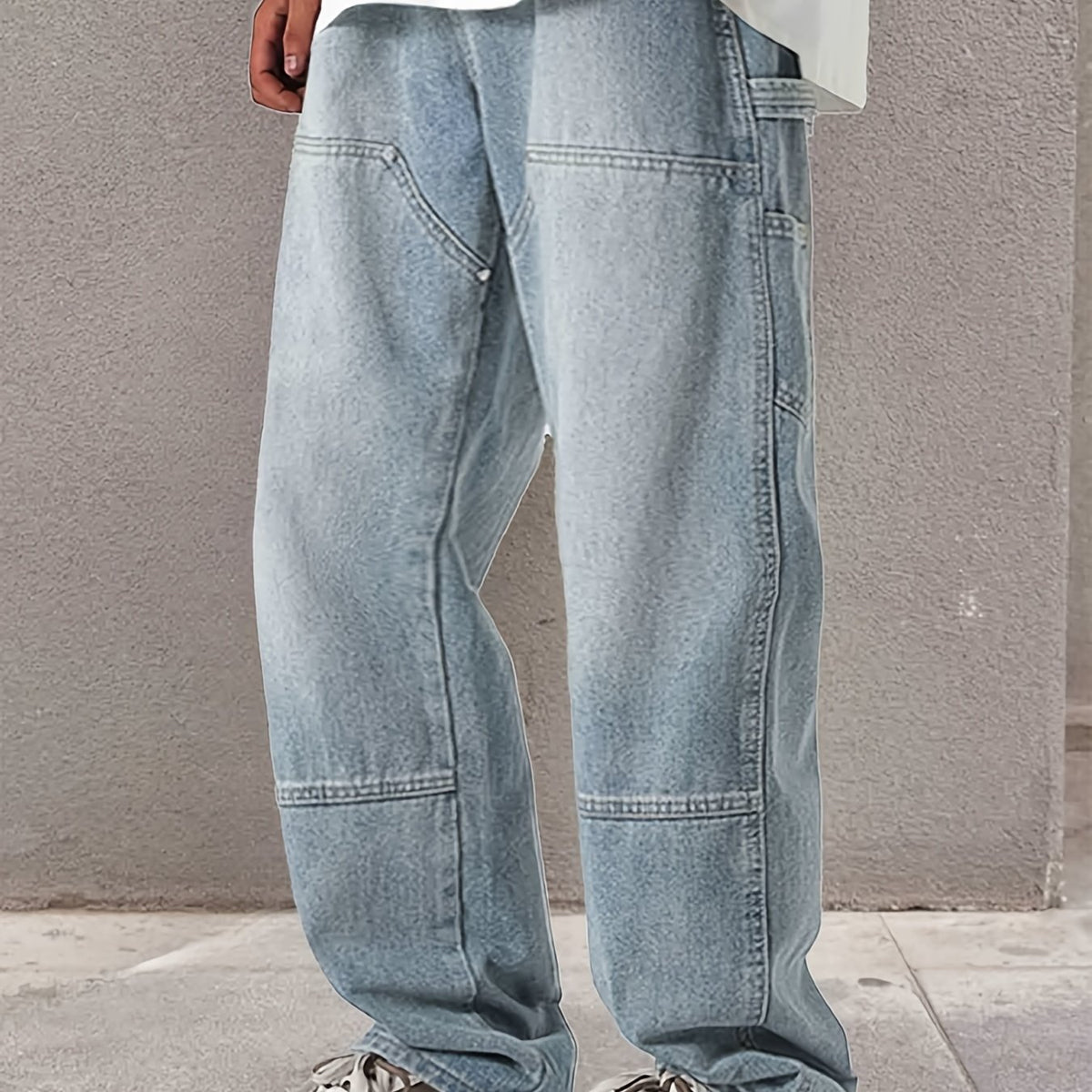 Men's Regular Fit Street Style Straight Leg Jeans