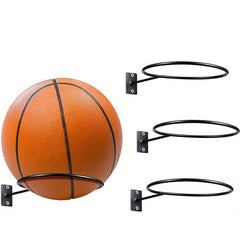 Wall Mounted Ball Rack Storage Holder for Basketball Football Volleyball