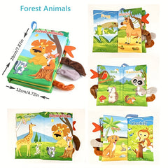 Baby Cloth Books Animal Tails Book for Toddlers