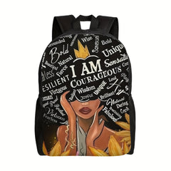43cm Casual Backpack Cartoon Girl Printing Backpack Student School Bag