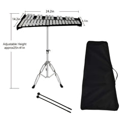 Adjustable Glockenspiel Xylophone Kit with Bag & Sticks