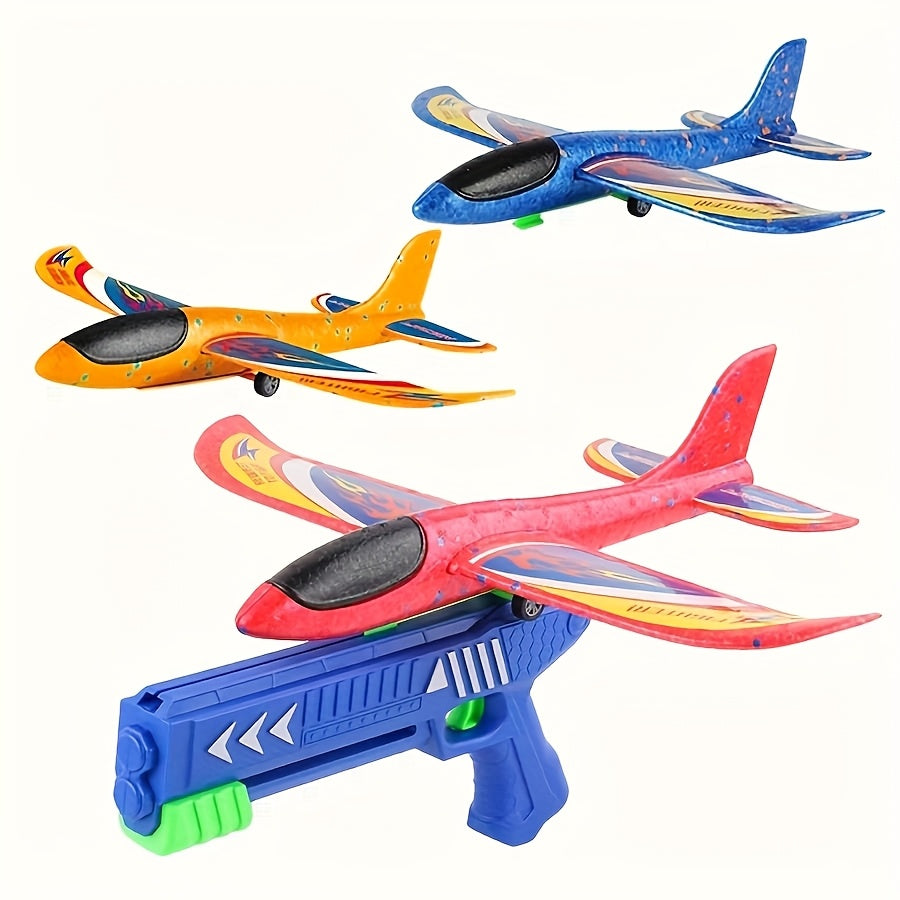 Foam Airplane Launcher for Indoor & Outdoor Flying Games