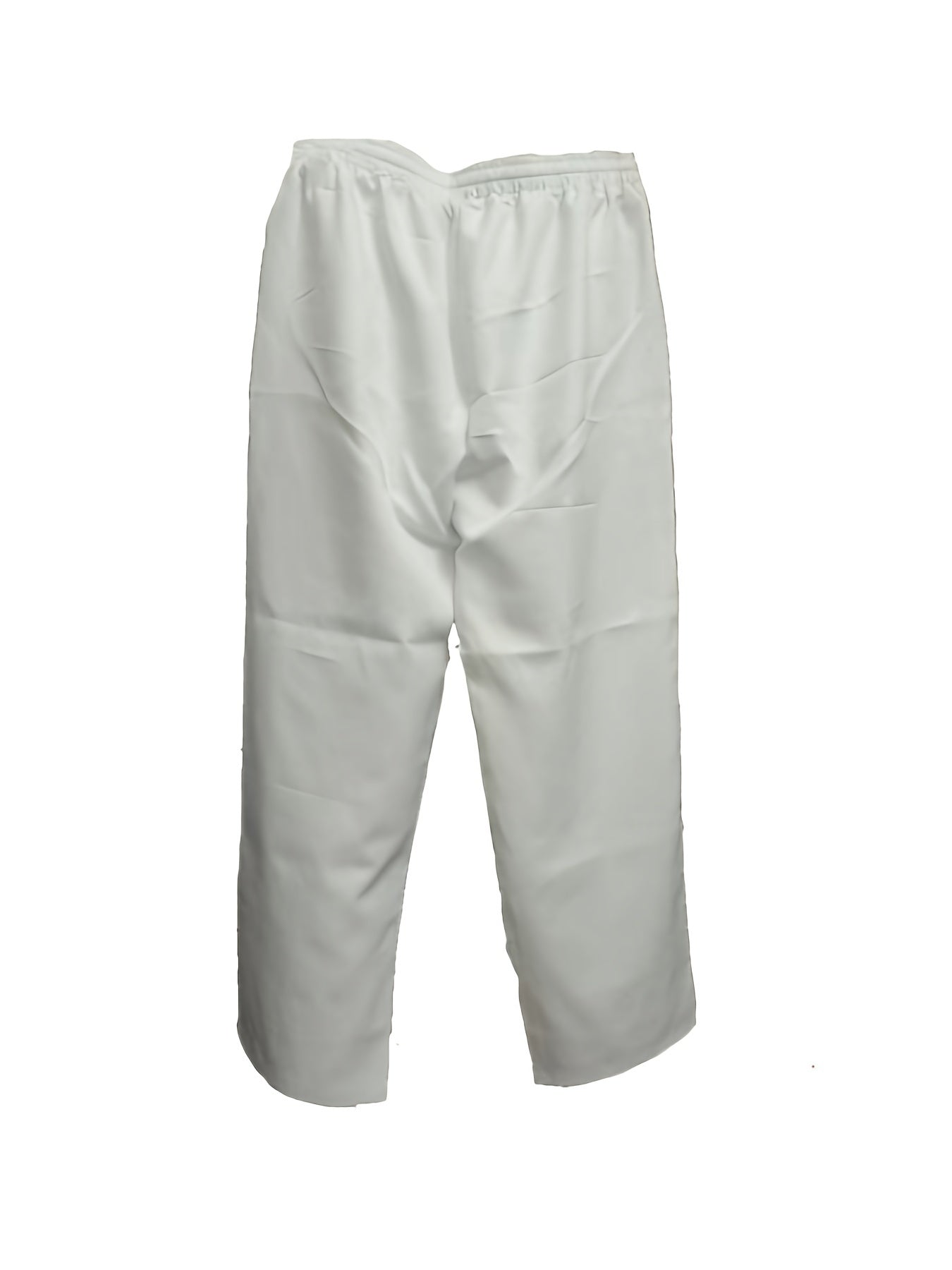  Floral Print Elastic Trousers Pockets