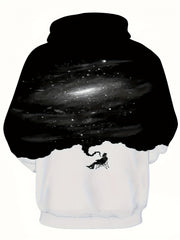 Men's Graphic Hoodie Kangaroo Pocket Pullover