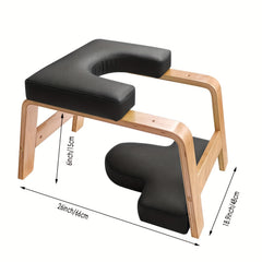 Yoga Chair With Soft Pads Headstand Trainer For Core Strength