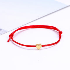 Adjustable Heart Charm Bracelet for Women Girls